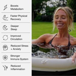 Nurecover Pod Portable Ice Bath - New, Black